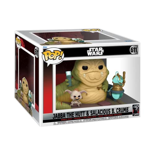 Star Wars Return of the Jedi 40th Anniversary Jabba with Salacious Pop! Movie Moment 2-Pack