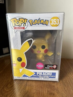 Funko Pokemon POP! Games Pikachu Flocked Vinyl Figure