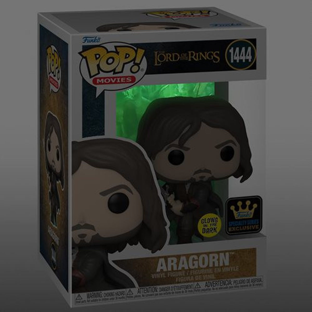Aragorn Funko Pop! #1444 from The Lord of the Rings, Glow in the Dark – Specialty Series Exclusive – product image 1
