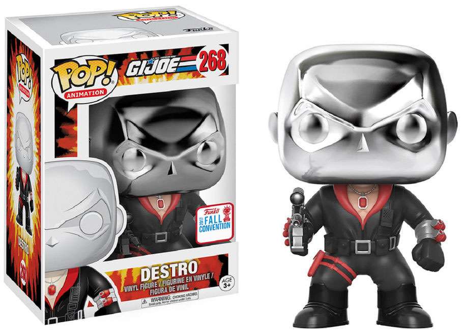 Pop! Vinyl G.I.JOE Destro #268 2017 NYCC Fall Convention Vinyl Figure