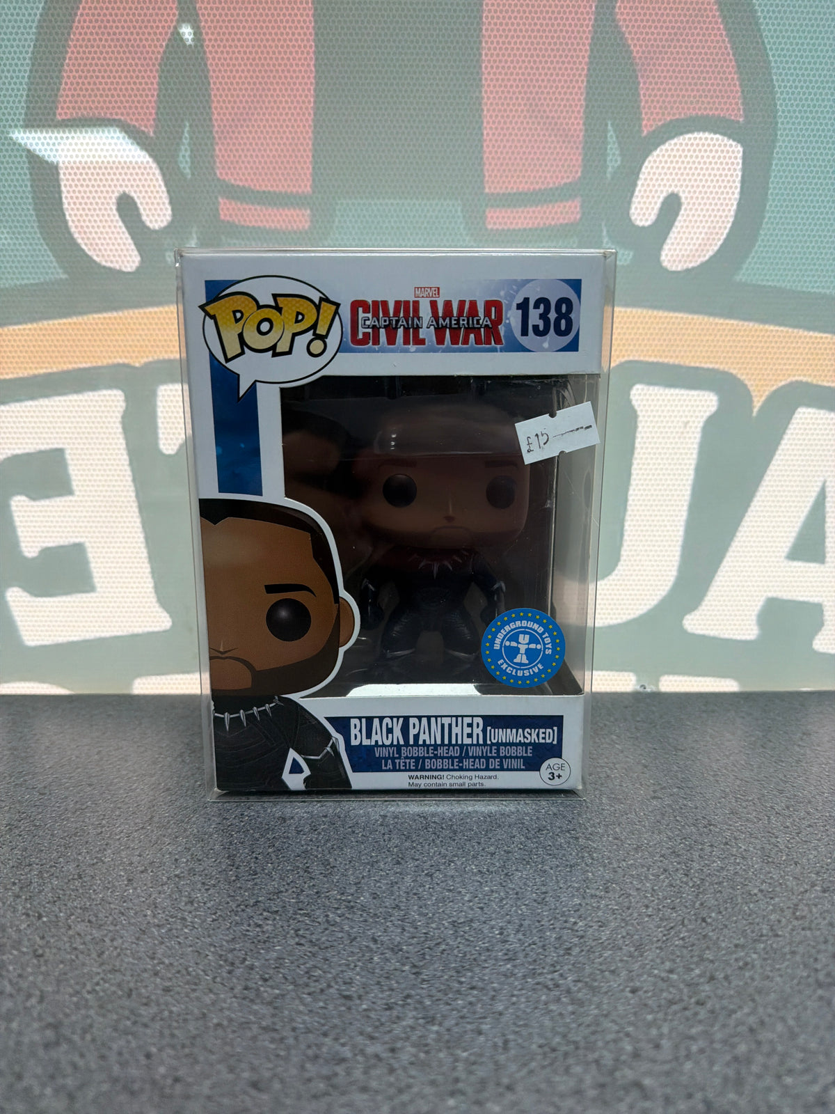 Black Panther Unmasked Funko Pop! – Captain America: Civil War