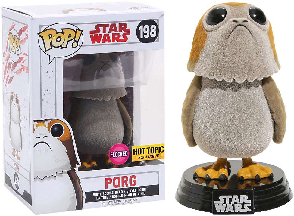 Funko Star Wars Porg Flocked Vinyl Bobble Head