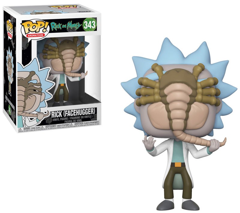 Grappig Rick and Morty Facehuggher Figurine Multi-Colour