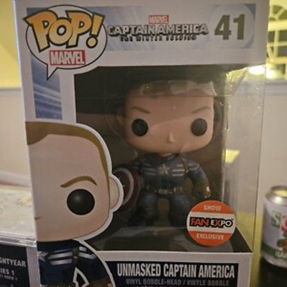 Captain America Unmasked Funko Pop! – Marvel