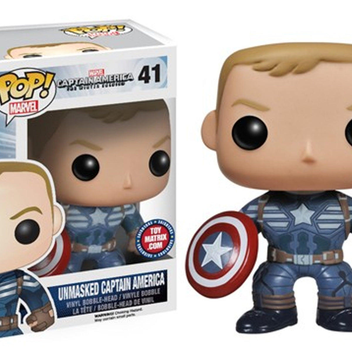 Captain America Unmasked Funko Pop! – Marvel
