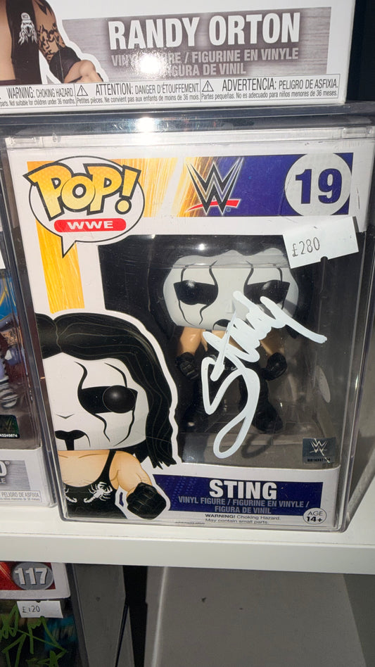 SIGNED Sting Funko #19
