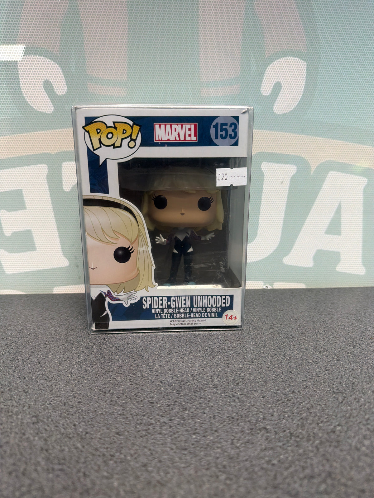 Spider-Gwen Unhooded Funko Pop! – Marvel, Shelf Wear