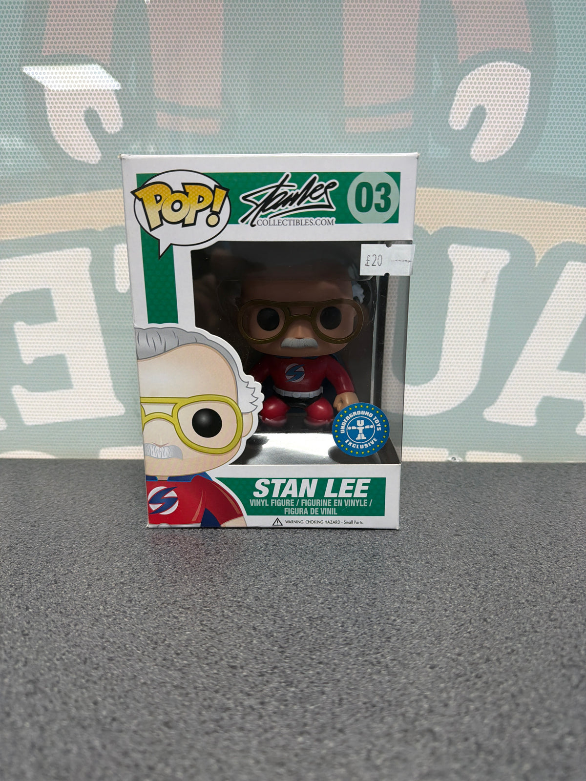 Stan Lee Funko Pop! #03 – Red Superhero Costume