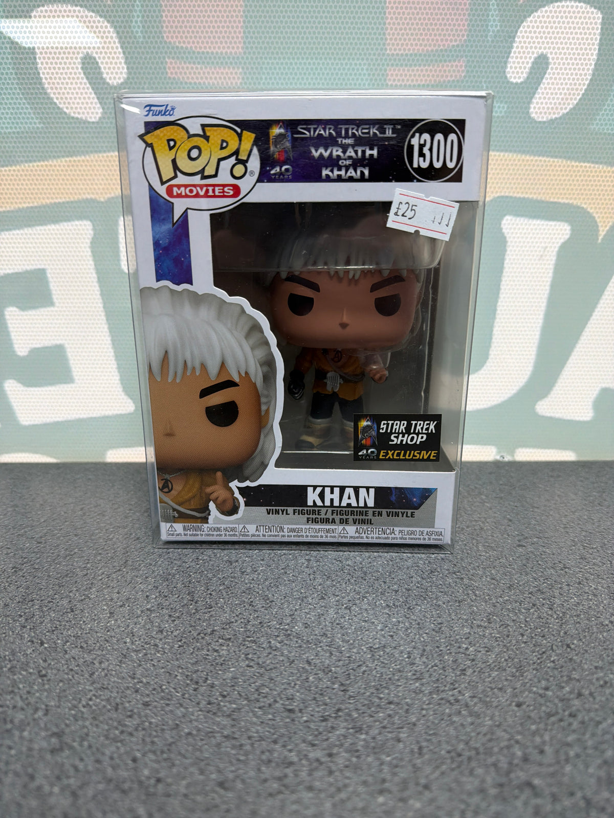 Khan Funko Pop! #1300 from Star Trek II: The Wrath of Khan, Star Trek Shop Exclusive – product image 1