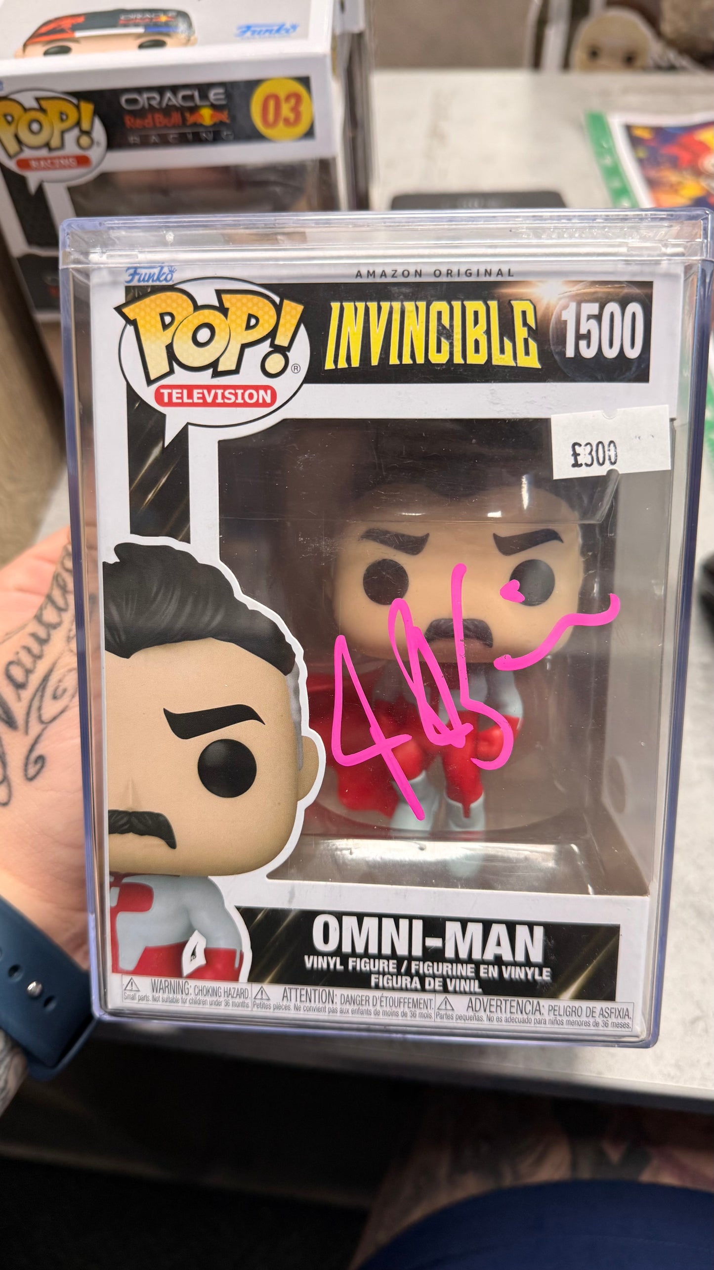 Omni man signed by J K Simmons