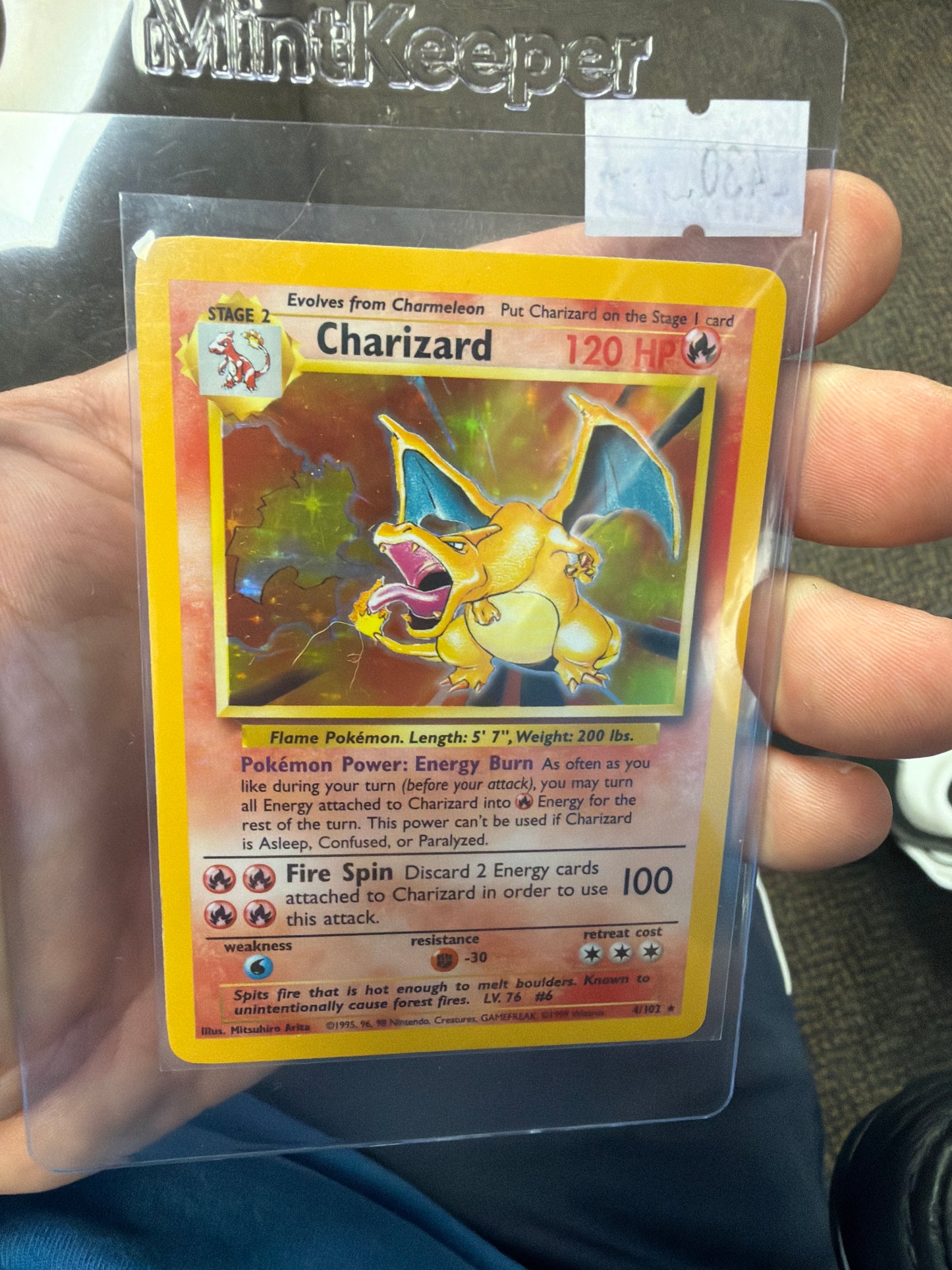 Base Set Charizard Pokemon Card