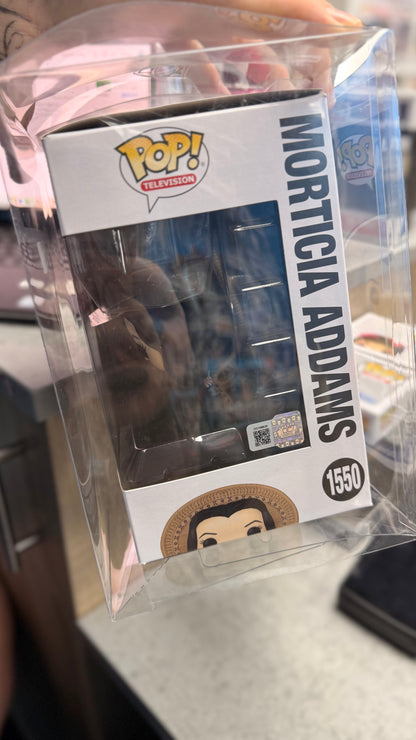 Morticia Addams signed by Anjelica Hudson