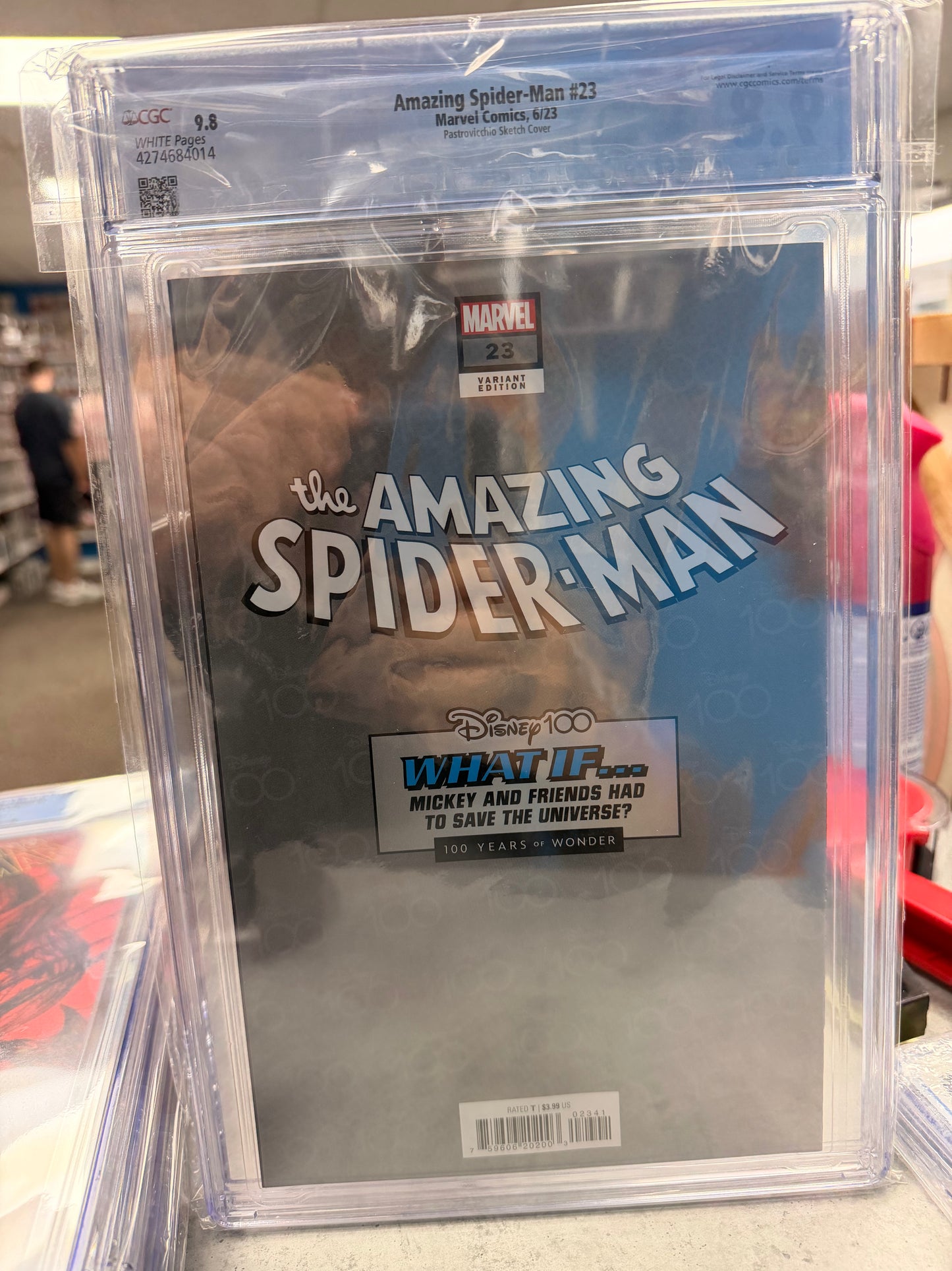 CGC 9.8 Amazing Spider-Man #23 Disney What If 1:100 Infinity Gauntlet