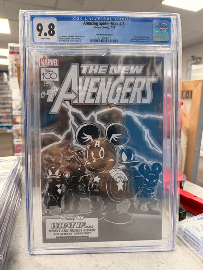 CGC 9.8 Amazing Spider-Man #25 Disney What If 1:100 Avengers