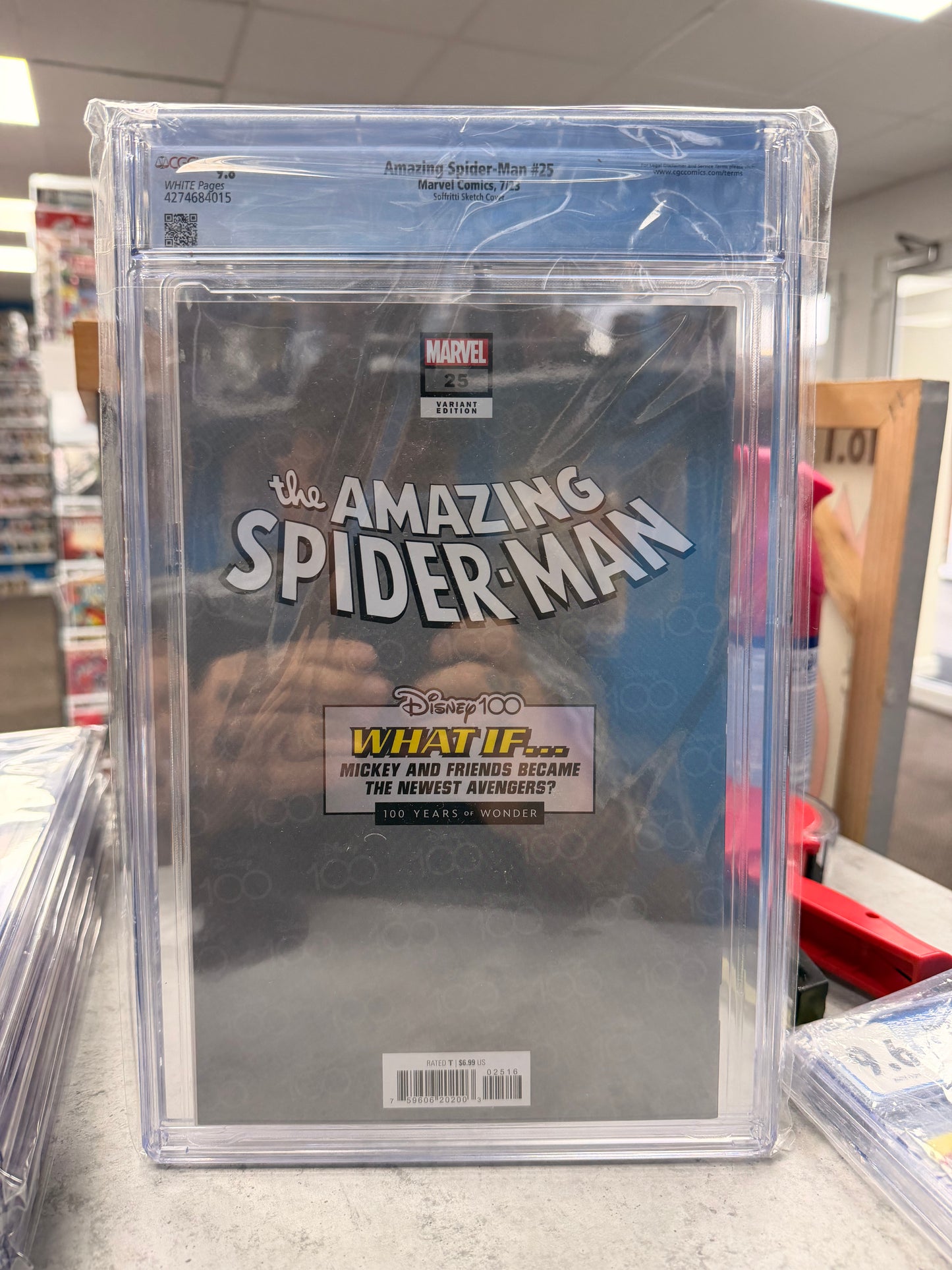 CGC 9.8 Amazing Spider-Man #25 Disney What If 1:100 Avengers