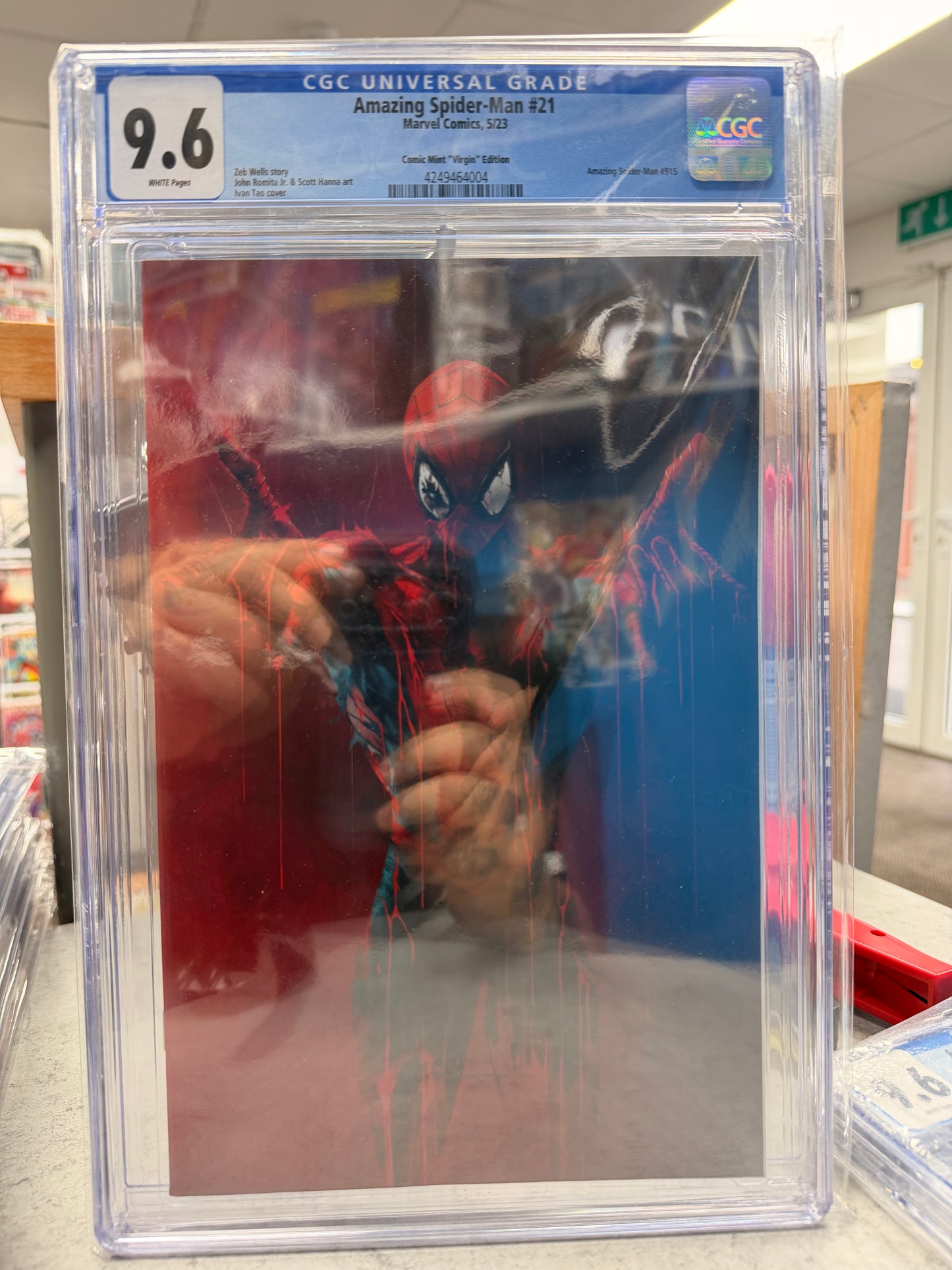 CGC 9.6 Amazing Spider-Man #21 Virgin Red Drip