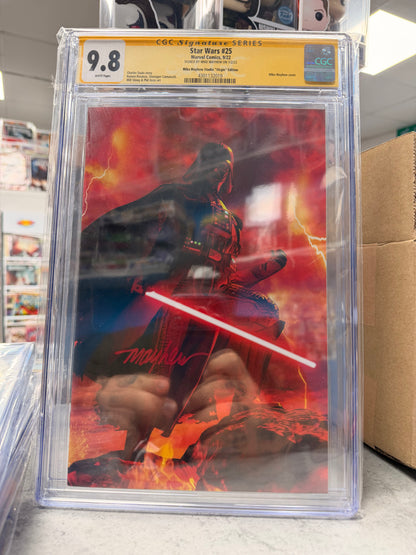 CGC SS 9.8 Star Wars #25 Signed Virgin Vader Cover