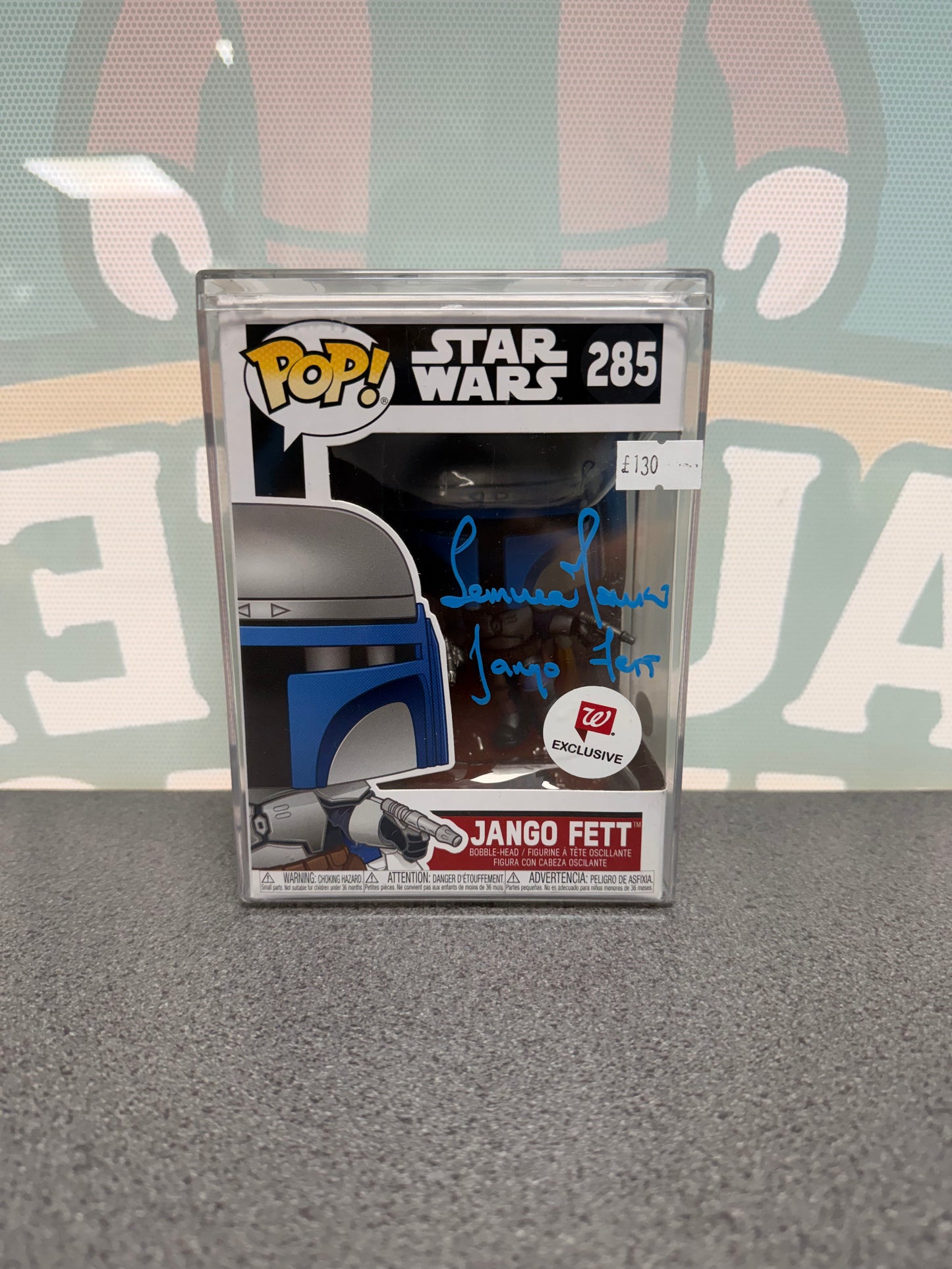 Temuera Morrison Signed Jango Fett Funko Pop! #285 – Walmart Exclusive