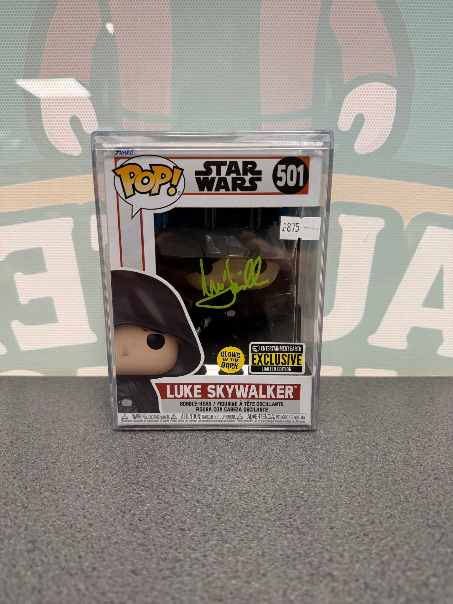 Mark Hamill Signed Luke Skywalker Funko Pop! #501 – Star Wars