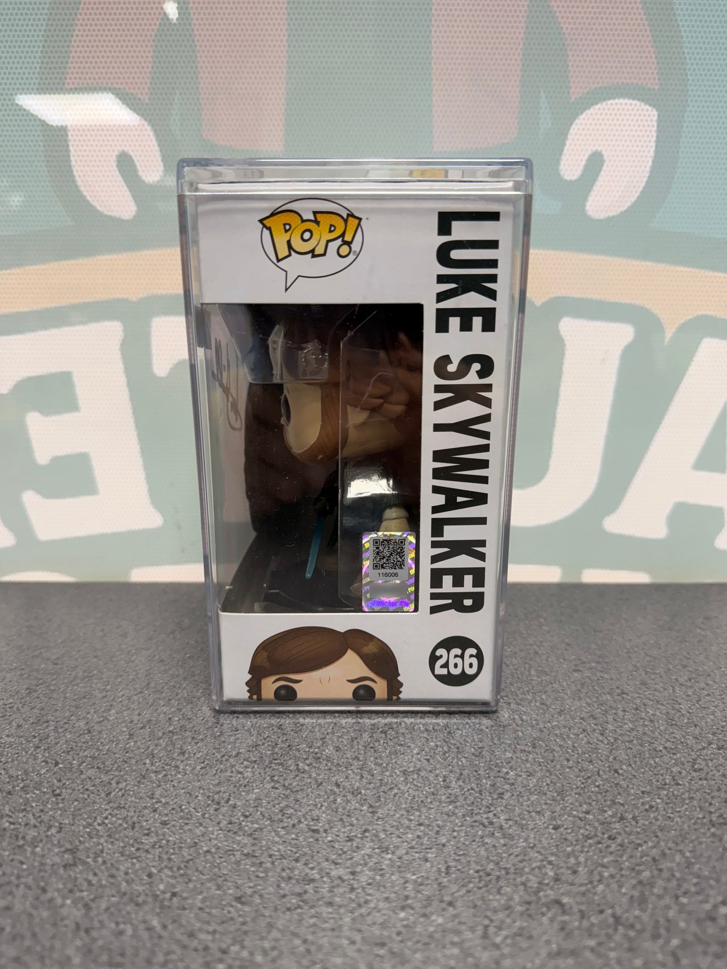 Mark Hamill Signed Luke Skywalker Funko Pop! #266 – Star Wars