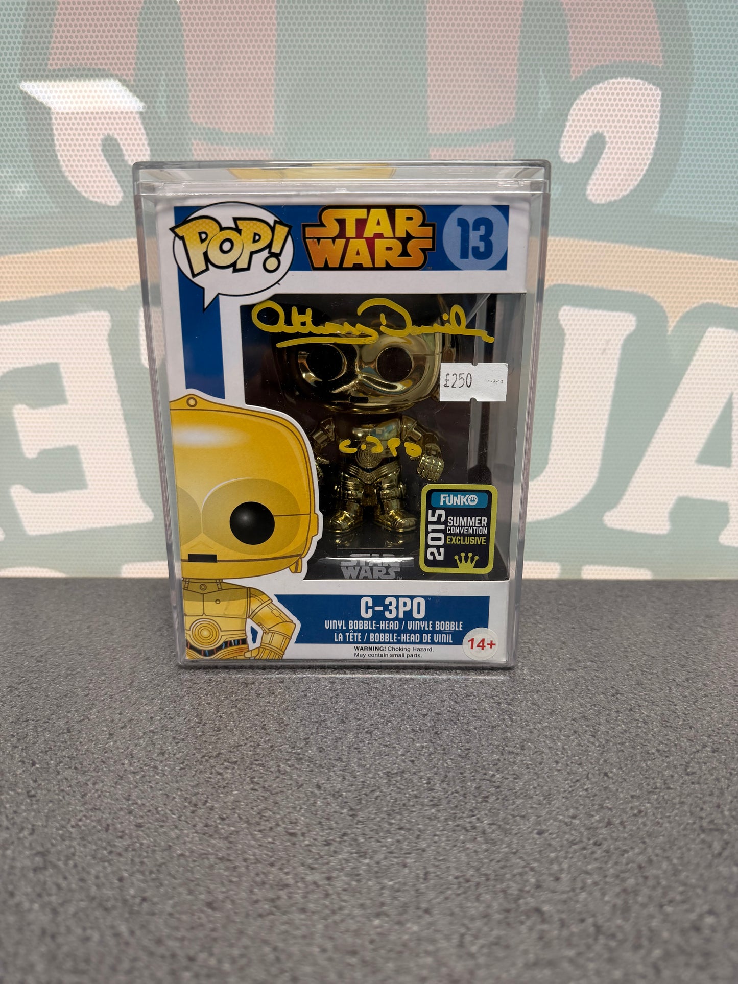 Anthony Daniels Signed C-3PO Funko Pop! #13 – 2015 Summer Convention