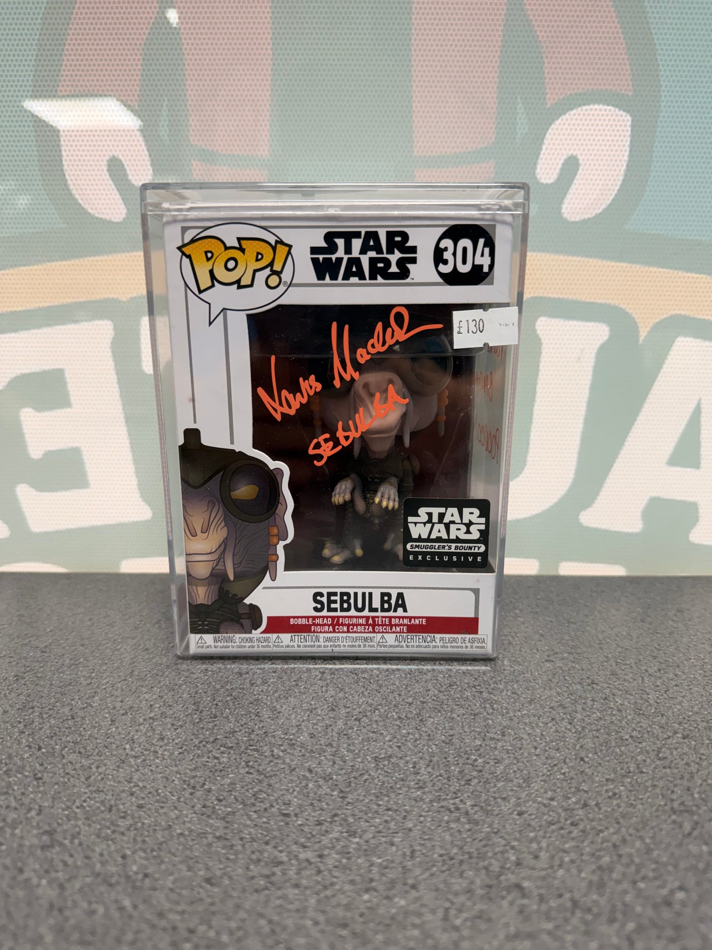Lewis MacLeod Signed Sebulba Funko Pop! #304 – Smuggler’s Bounty