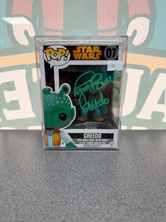 Paul Blake Signed Greedo Funko Pop! #07 – Star Wars
