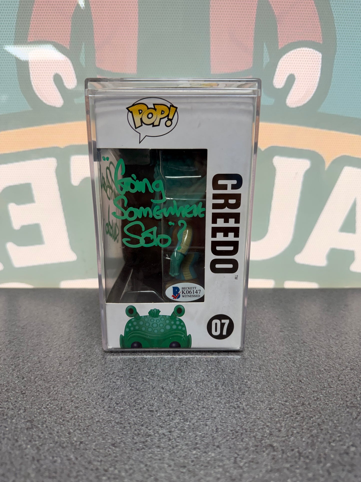 Paul Blake Signed Greedo Funko Pop! #07 – Star Wars