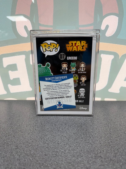 Paul Blake Signed Greedo Funko Pop! #07 – Star Wars