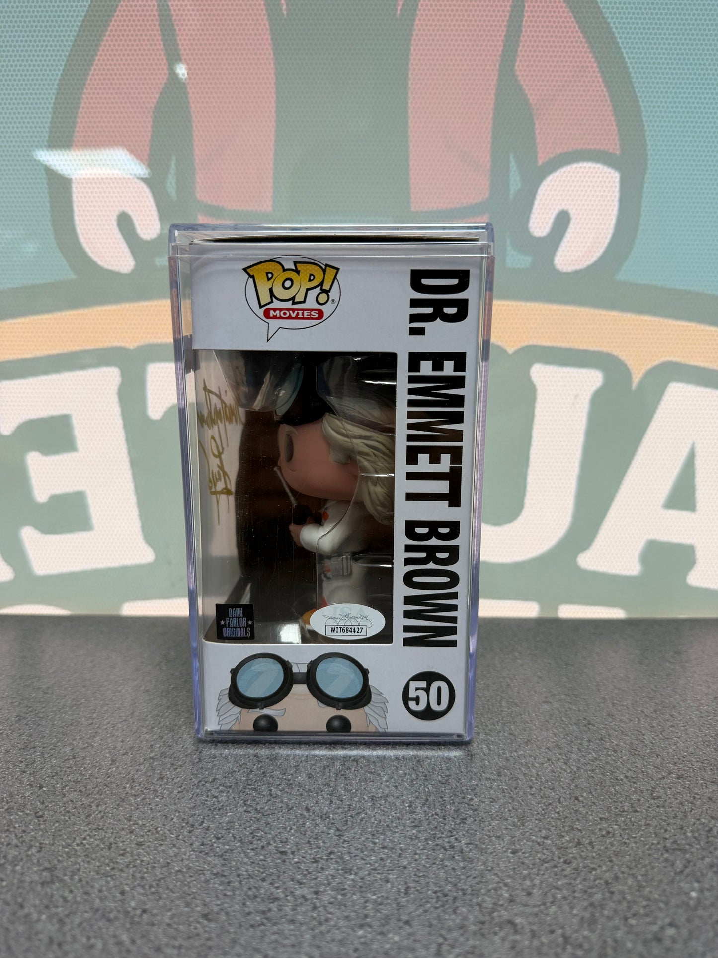 Signed Dr. Emmett Brown Funko Pop! #50 – JSA
