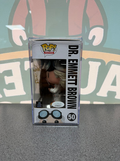 Signed Dr. Emmett Brown Funko Pop! #50 – JSA