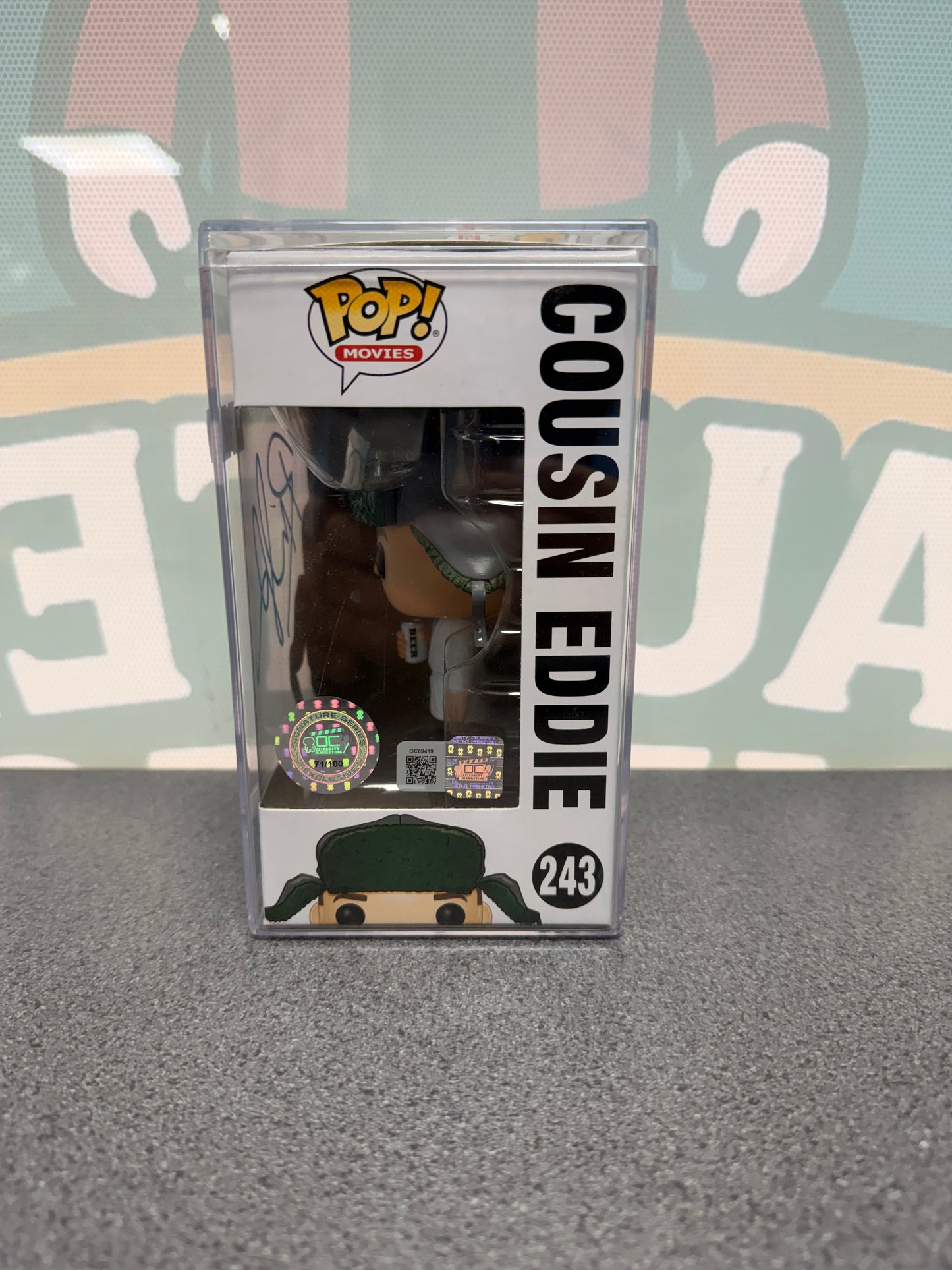 Signed Cousin Eddie Funko Pop! #243 – OC Hologram