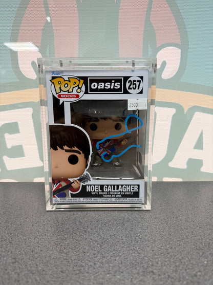 Noel Gallagher signed Funko Pop 257, front box view