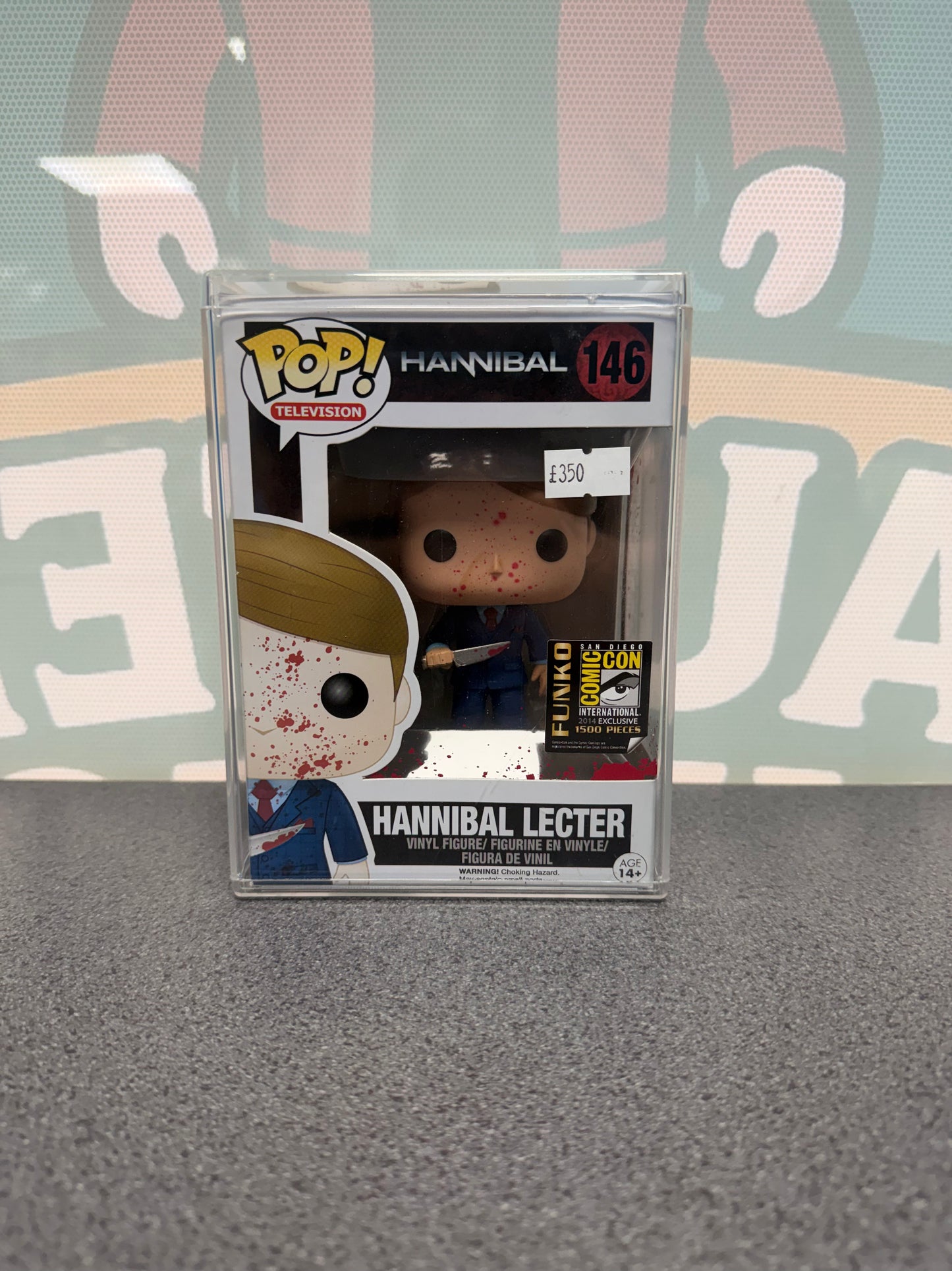 Hannibal Lecter (Bloody) Funko Pop 146 from Hannibal, front box view
