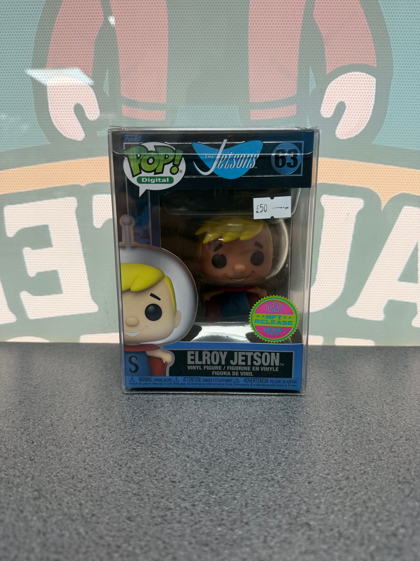Elroy Jetson Funko Pop 63 from The Jetsons, front box view