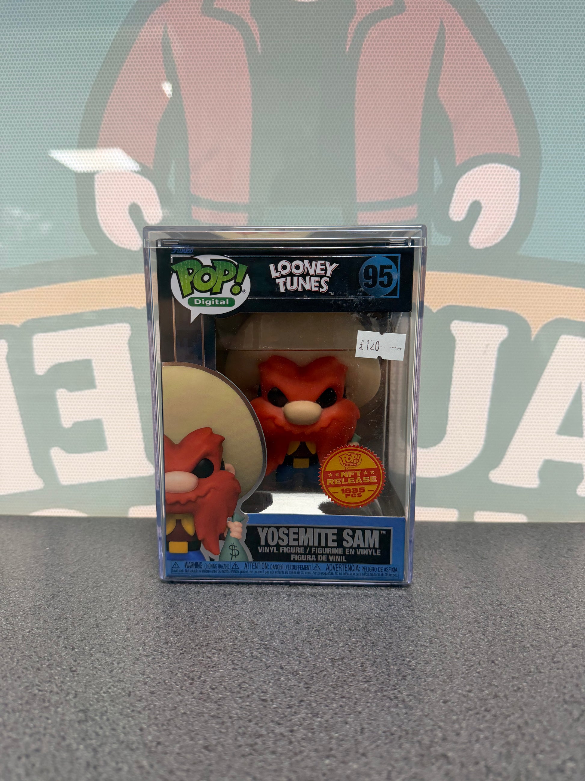 Yosemite Sam Funko Pop 95 from Looney Tunes, front box view