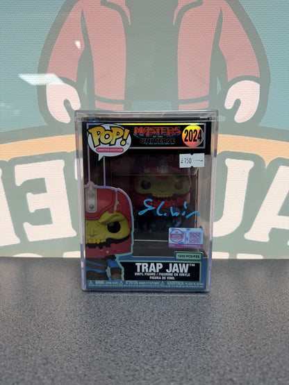Sam C. Wilson signed Trap Jaw Funko Pop 2024, front box view