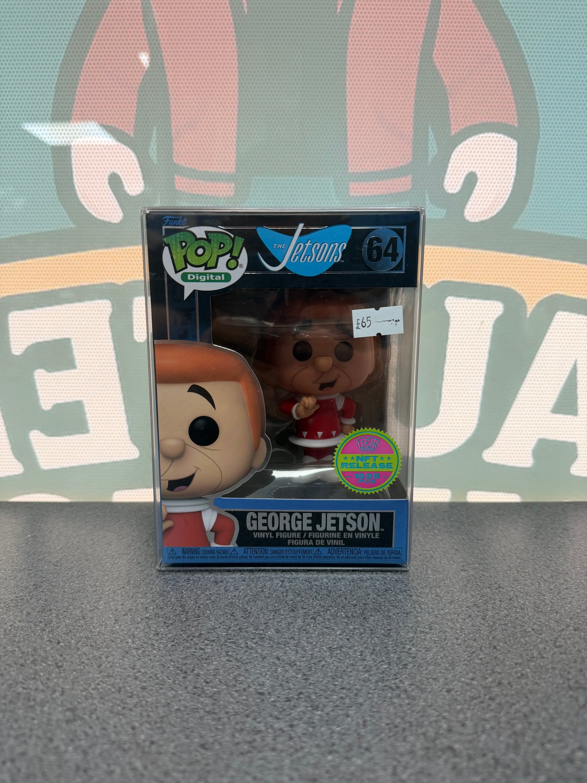 George Jetson Funko Pop 64 from The Jetsons, front box view
