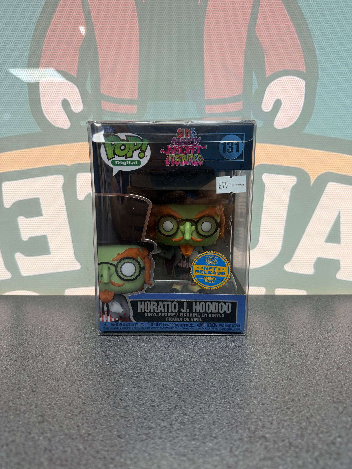 Horatio J. Hoodoo Funko Pop 131 from Sid & Marty Krofft, front box view