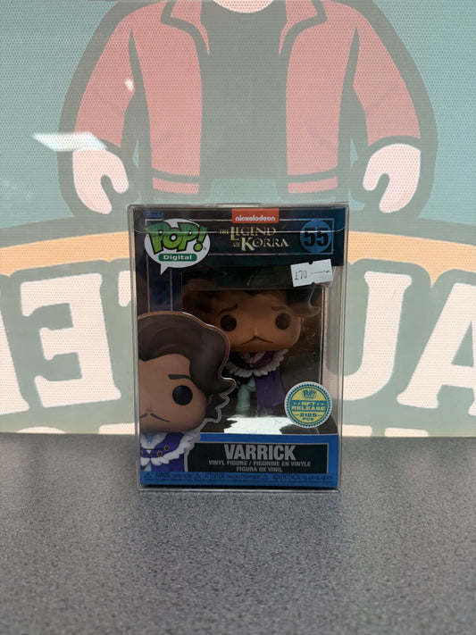 Varrick Funko Pop 55 from The Legend of Korra, front box view