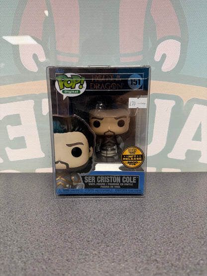 Ser Criston Cole Funko Pop 151 from House of the Dragon, front box view