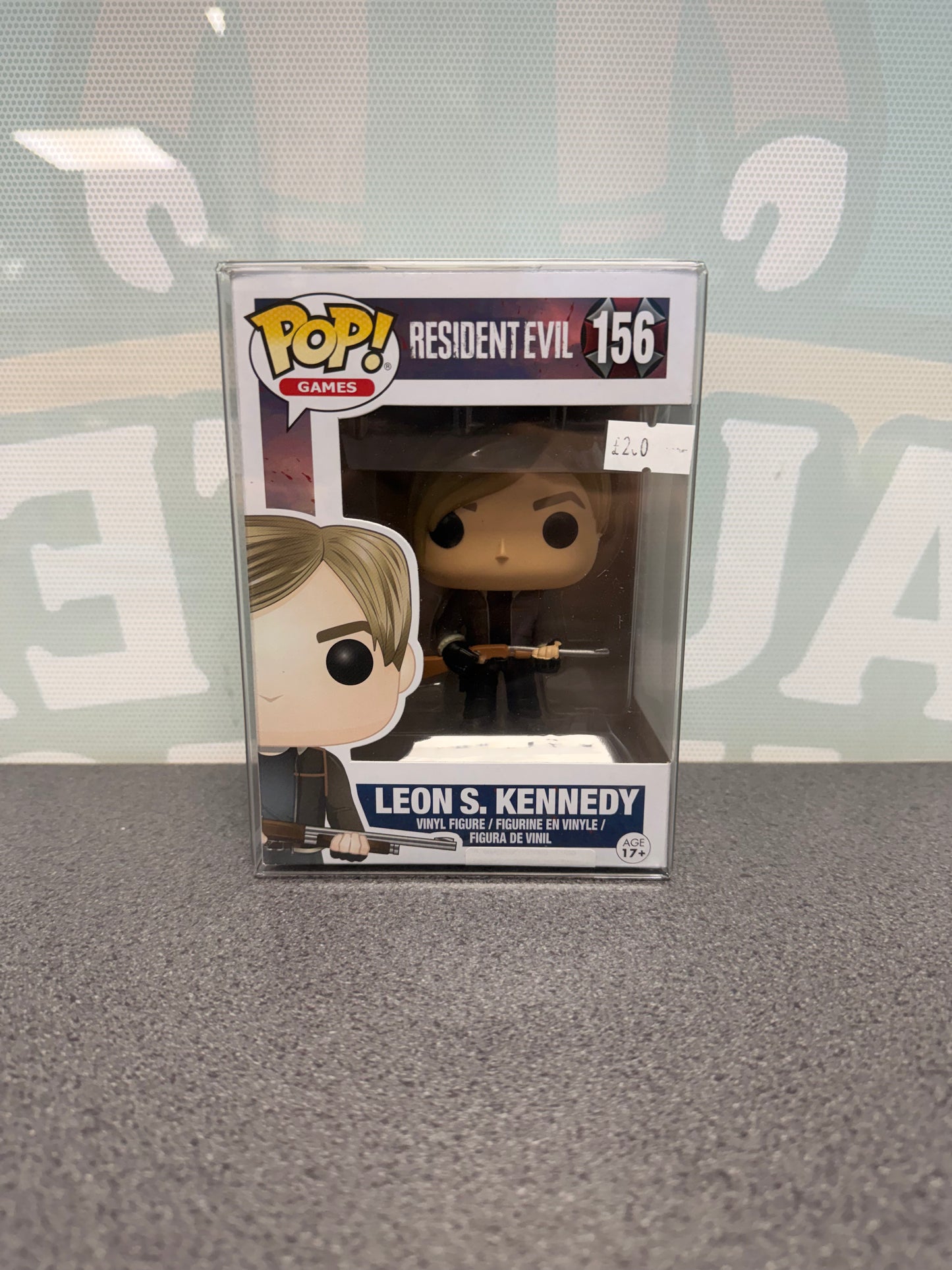 Leon S. Kennedy Funko Pop 156, front box view