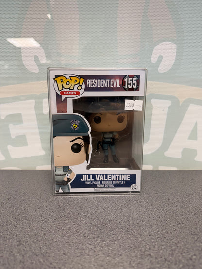 Jill Valentine Funko Pop 155, front box view