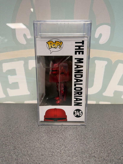 The Mandalorian Red Chrome Funko Pop! #345 – Target – PSA 9