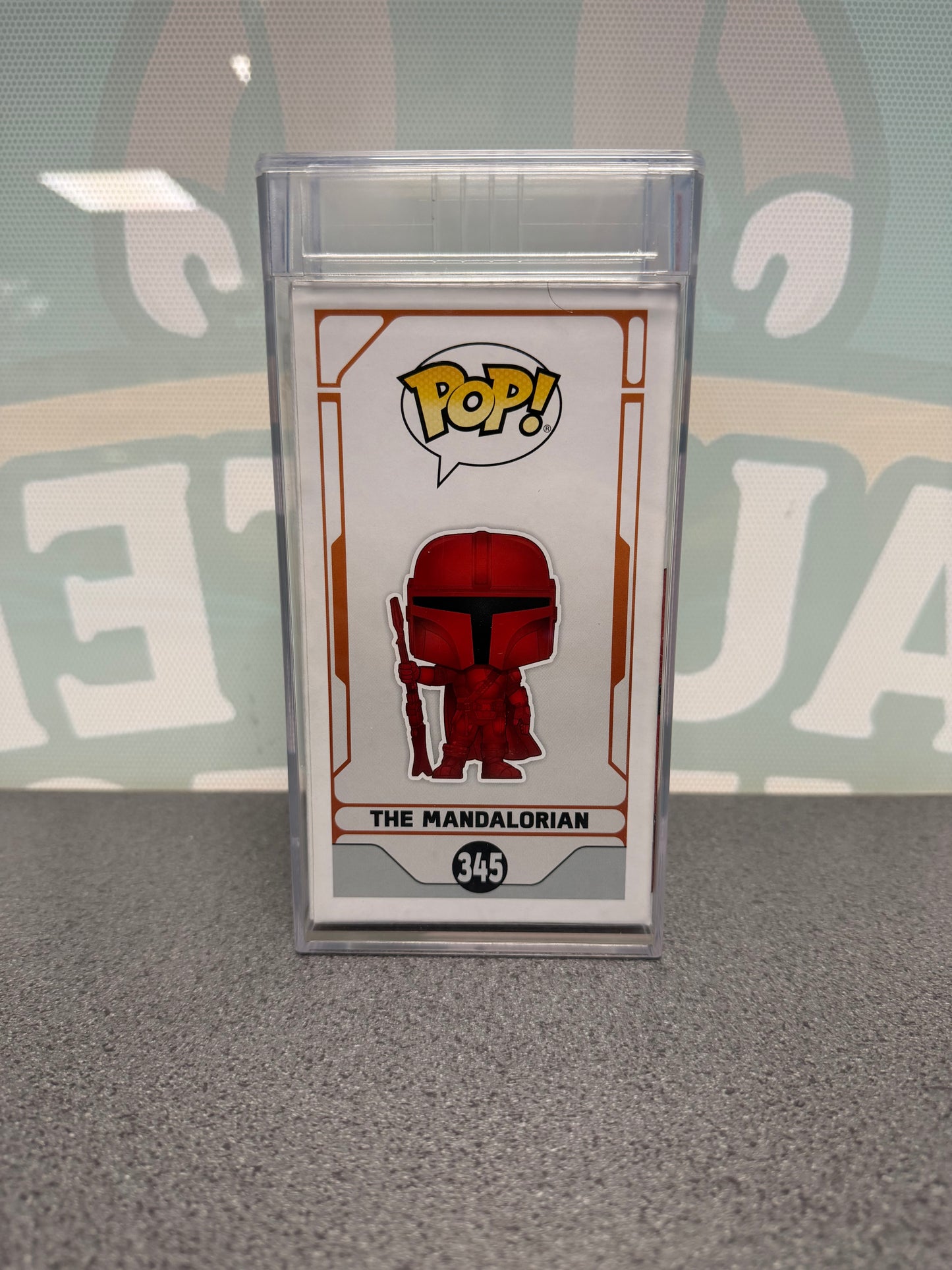 The Mandalorian Red Chrome Funko Pop! #345 – Target – PSA 9