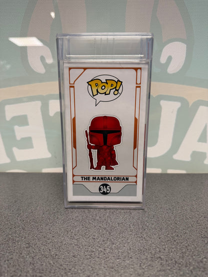 The Mandalorian Red Chrome Funko Pop! #345 – Target – PSA 9