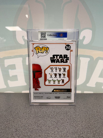 The Mandalorian Red Chrome Funko Pop! #345 – Target – PSA 9