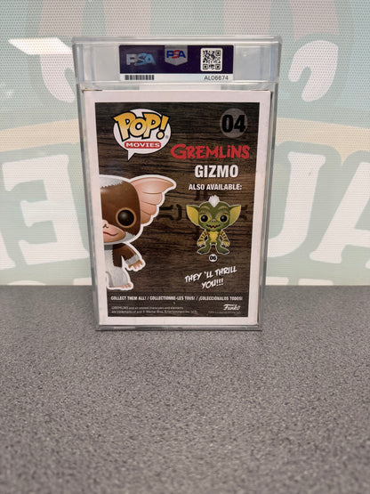 Joe Dante Signed Gizmo Funko Pop! #04 – Gremlins – PSA/DNA Auto 10