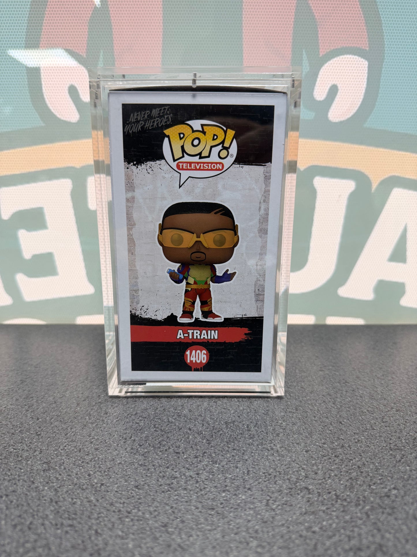 Jessie T. Usher Signed A-Train Funko Pop! #1406 – The Boys