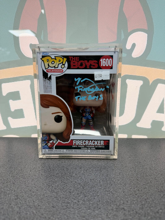 Valorie Curry signed Firecracker Funko Pop 1600, front box view